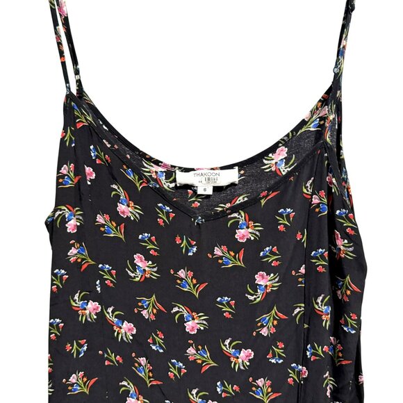 Thakoon Collective Women Black Multicolor Floral Mini Slip Dress Size 6 Pullover - Picture 3 of 6